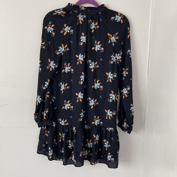 Loft Floral Print Shift Ruffle Dress - Picture 5 of 5